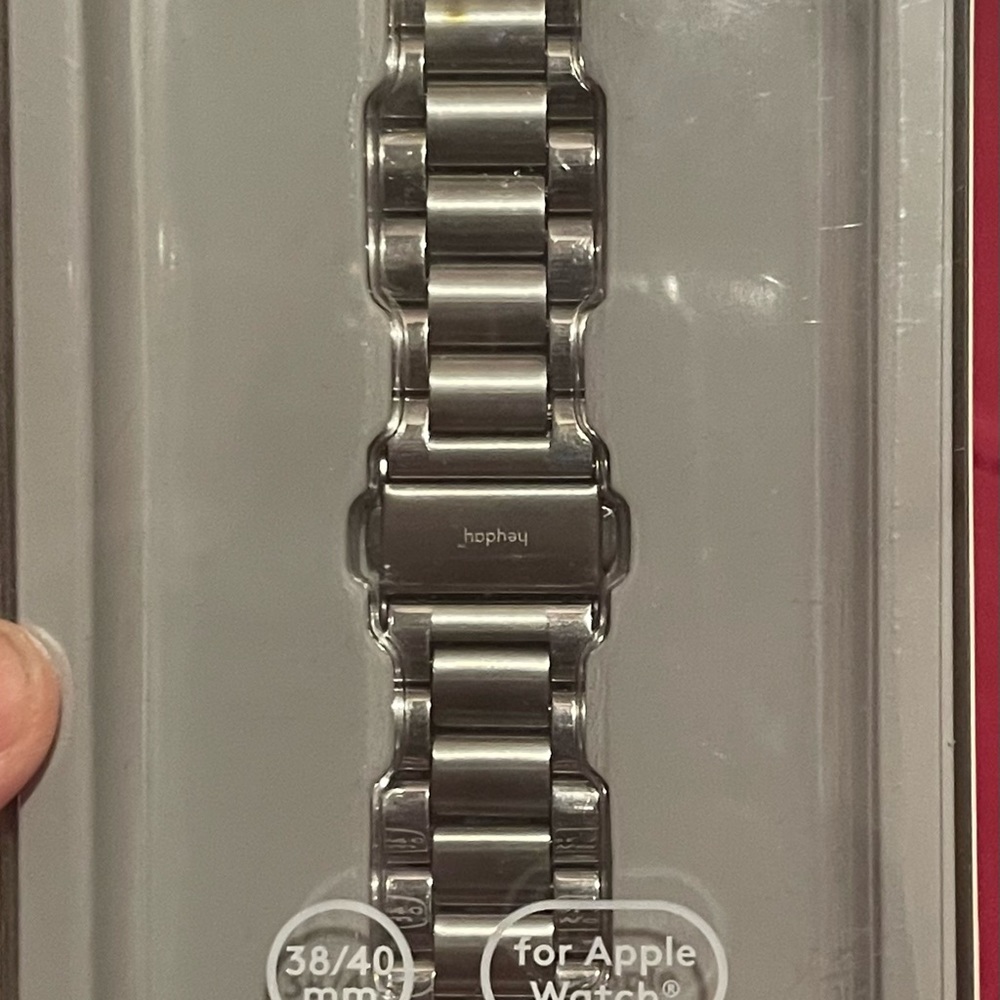 38/40 Apple Watch band silver stainless steel